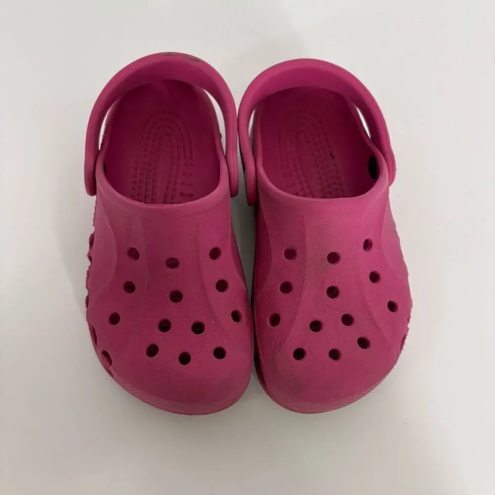 Crocs Pink Kid's Classic Clog Shoes Kid's‎ 10